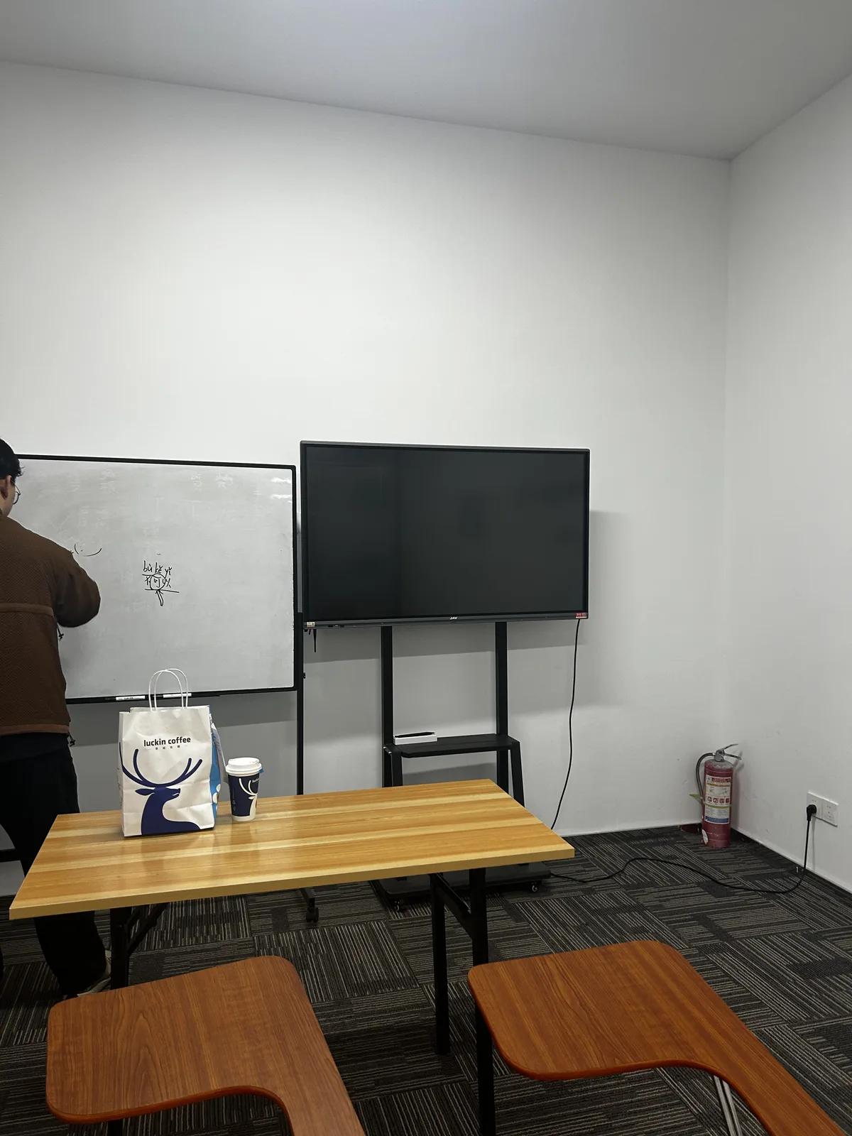 L’aula dove si tiene il corso di cinese