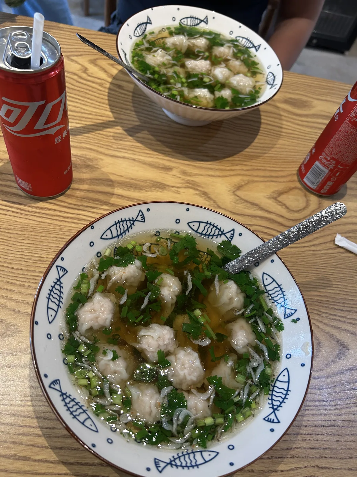 Una ciotola di 馄饨, il suo piatto preferito