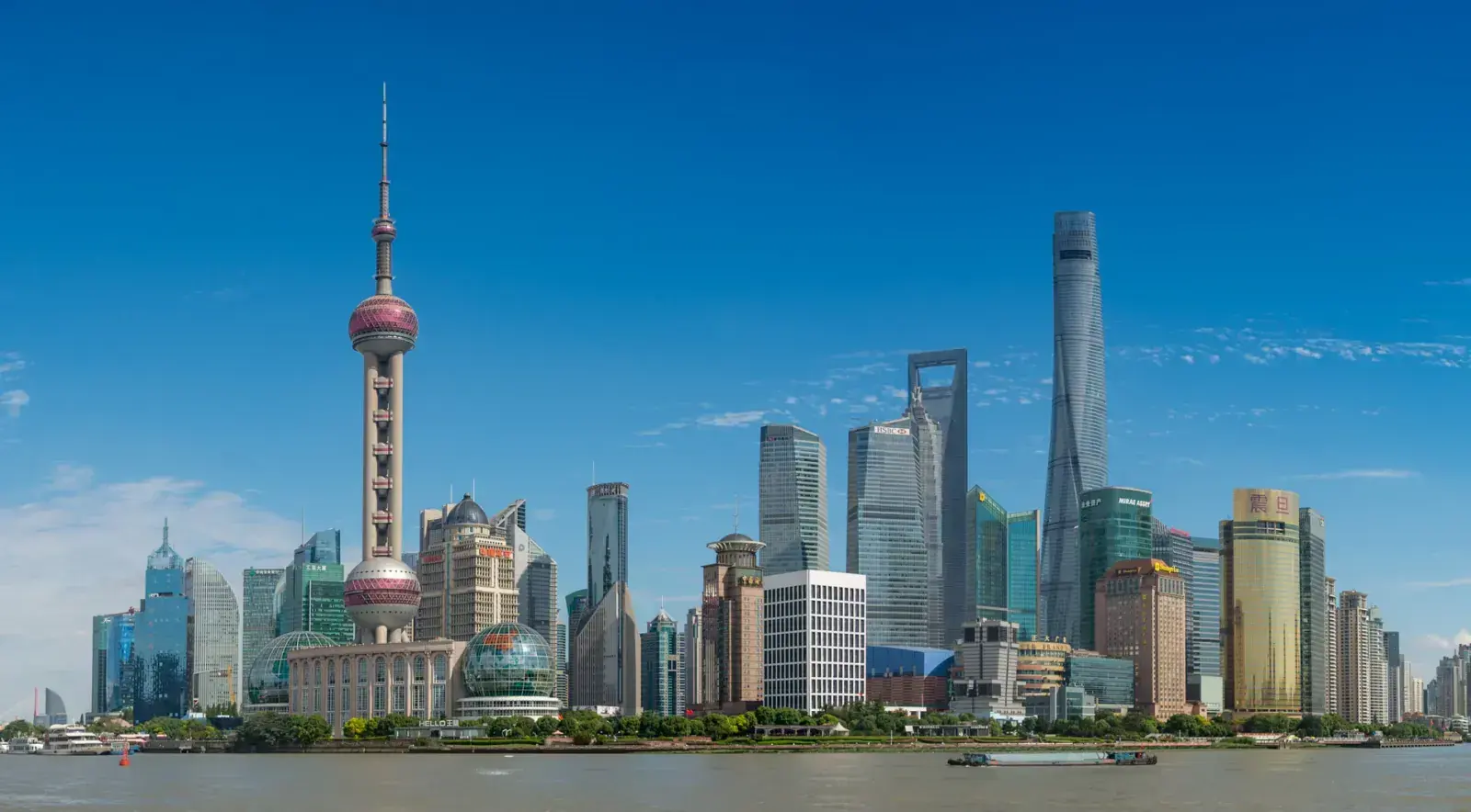 Skyline di Shanghai visto dal Bund